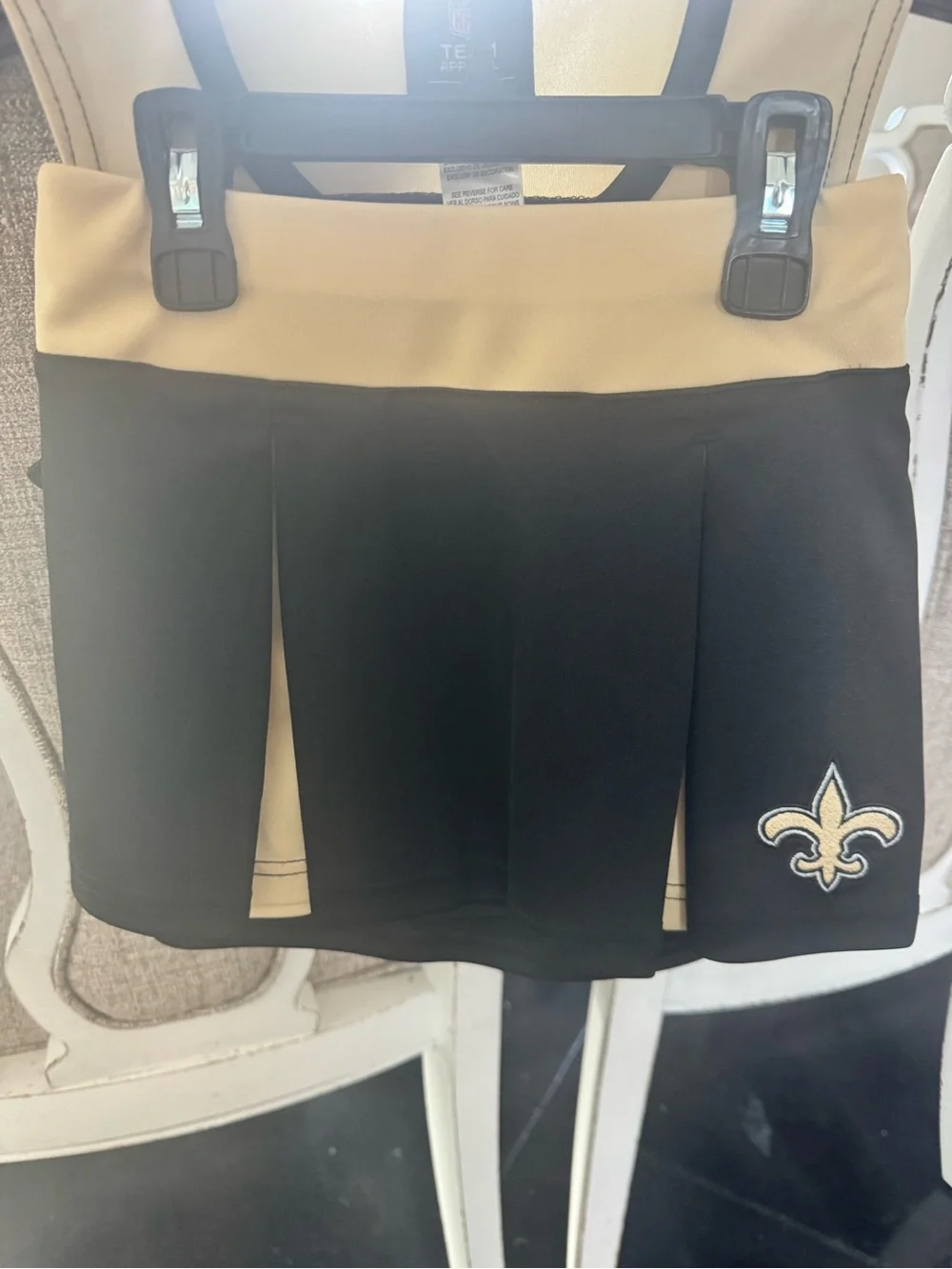 NFL kids New Orleans Saints cheerleader outfit size 5/6